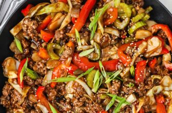 Sesame Floor Beef Stir Fry