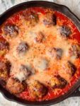CHICKEN PARMESAN MEATBALL SKILLET – The Southern Woman Cooks