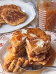 Selfmade Apple Pancakes with Candy Apple Syrup (Straightforward Recipe)