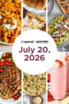 Weekly Meal Plan July 20, 2026