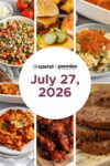 Weekly Meal Plan July 27, 2026