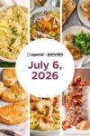 Weekly Meal Plan July 6, 2026