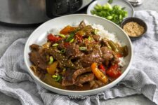 Sluggish Cooker Pepper Steak (Easy Prep!)