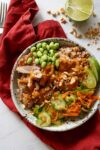 Spicy Peanut Hen Bowls (Excessive Protein)